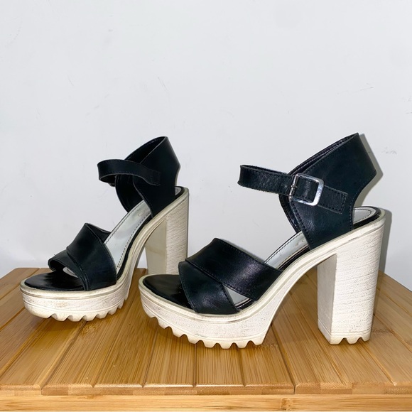 LAST CHANCE | Lug Sole Platform Heels - Picture 1 of 16